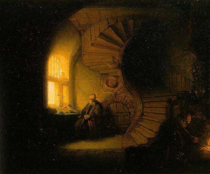 REMBRANDT Harmenszoon van Rijn The Philosopher in Meditation,